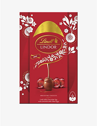 LINDT: Lindor milk chocolate egg with truffles 322g