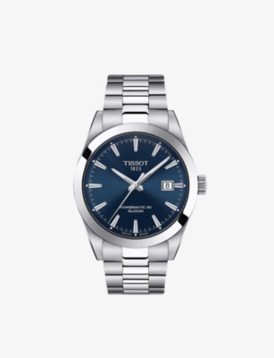 Tissot T127.407.11.041.00 Gentleman 80 Silicium Stainless Steel Automatic Watch In Stainless Steel