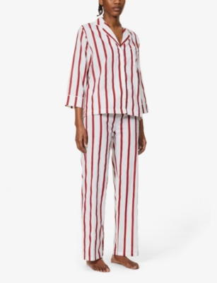 HONNA - Striped cotton pyjama set