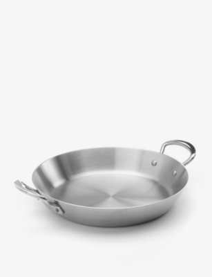 SAMUEL GROVES: 3-ply stainless steel paella pan 28cm