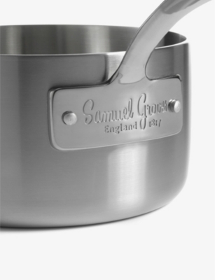 Shop Samuel Groves 3-ply Stainless Steel Saucepan With Lid 18cm