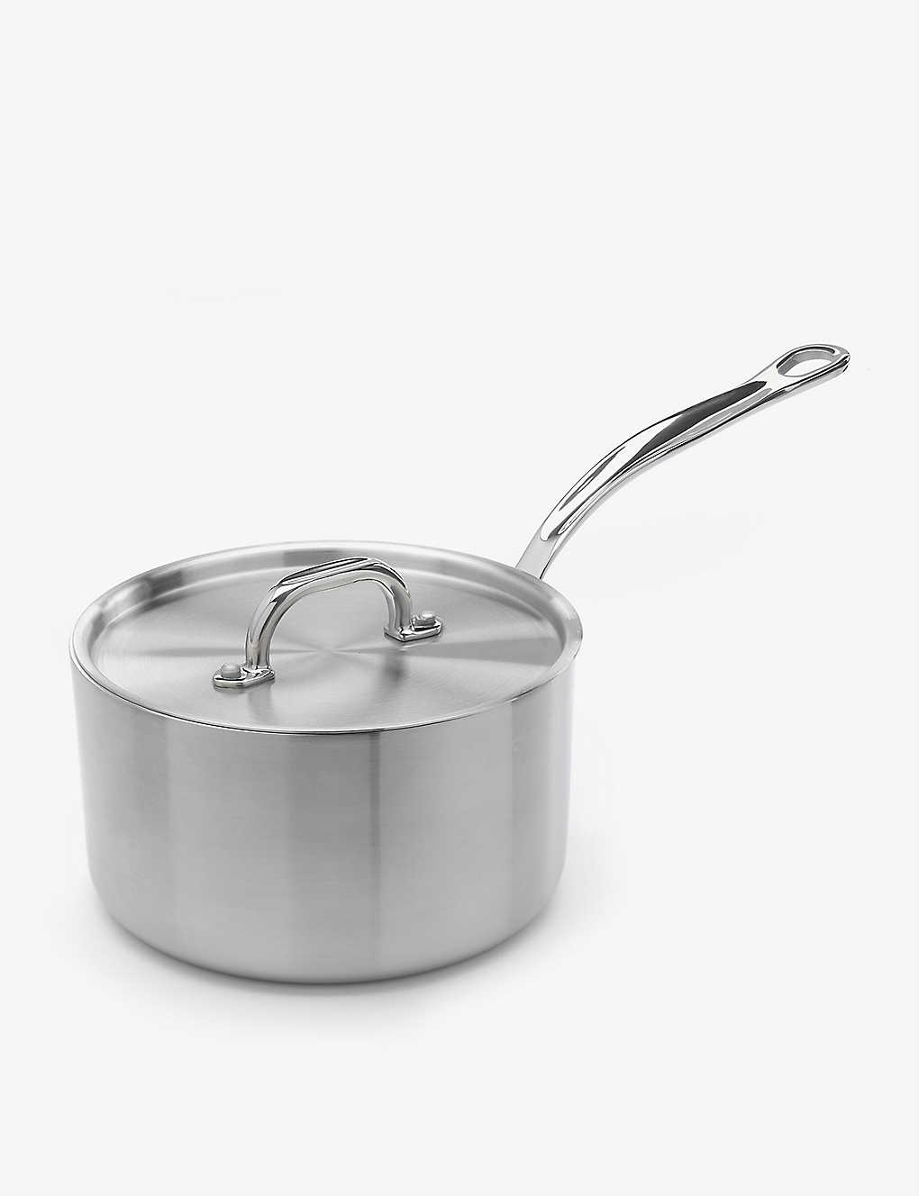 Samuel Groves 3-ply Stainless Steel Saucepan With Lid 18cm