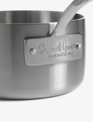 Shop Samuel Groves 3-ply Stainless Steel Saucepan With Lid 26cm