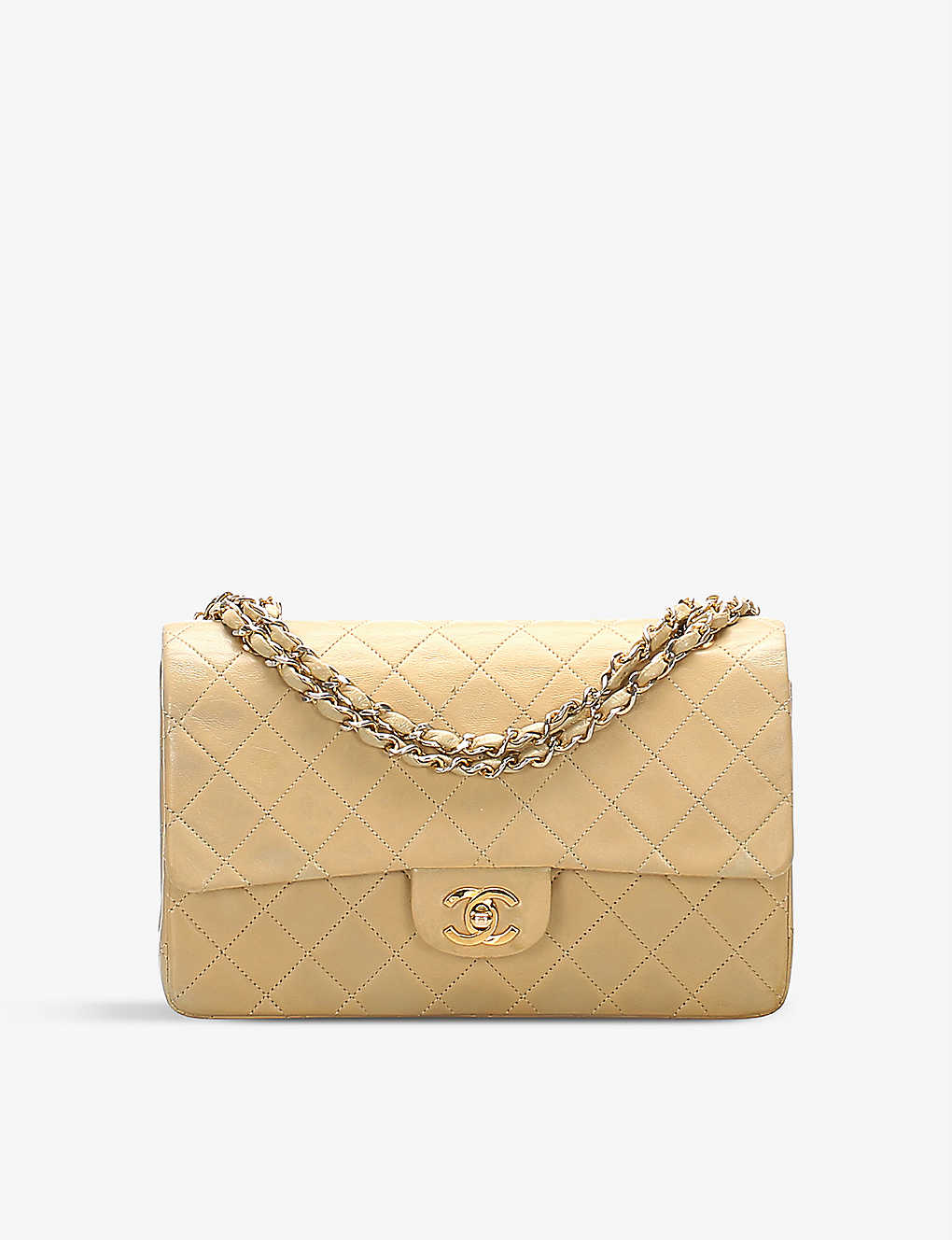 RESELLFRIDGES Pre-loved Chanel Classic medium leather shoulder bag | Selfridges.com