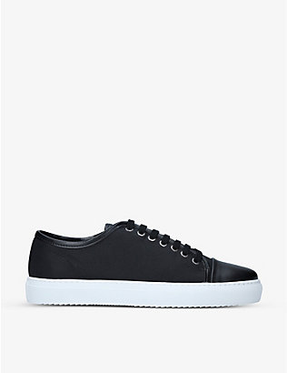 AXEL ARIGATO: Cap-toe recycled-woven low-top trainers