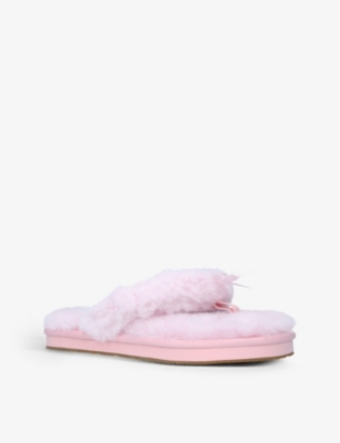sheepskin slippers flip flop