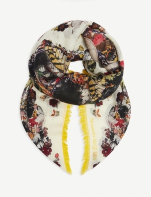 Discover Alexander McQueen’s women's scarves Selfridges