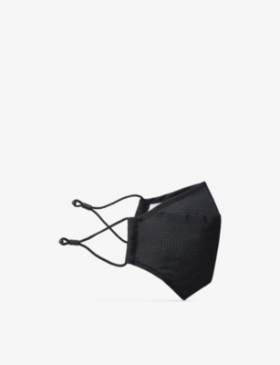 The White Company Womens Black Sport Woven Face Covering In Black