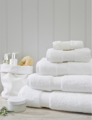 THE WHITE COMPANY: Egyptian cotton hand towel 50cm x 90cm