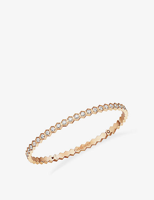 CHAUMET: Bee My Love 18ct rose-gold and 1.86ct brilliant-cut diamond bracelet