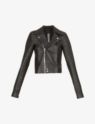 RICK OWENS - Performa Stooges leather biker jacket | Selfridges.com