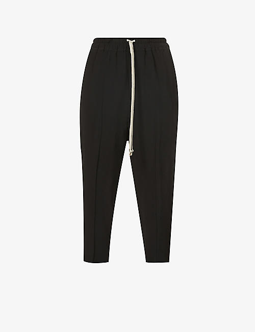 RICK OWENS: Astaire tapered mid-rise crepe trousers