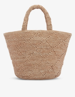 white company beach bag