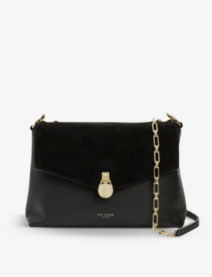 Ted Baker Miriam Leather And Suede Shoulder Bag ModeSens
