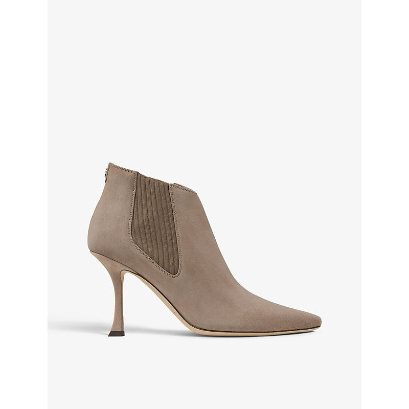 JIMMY CHOO MAIRA 90 SUEDE ANKLE BOOTS,R03716272