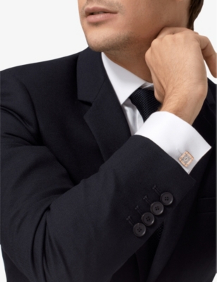 Cartier Santos De  Yellow-gold And Sterling Silver Cufflinks In Yellow Gold/ Silver