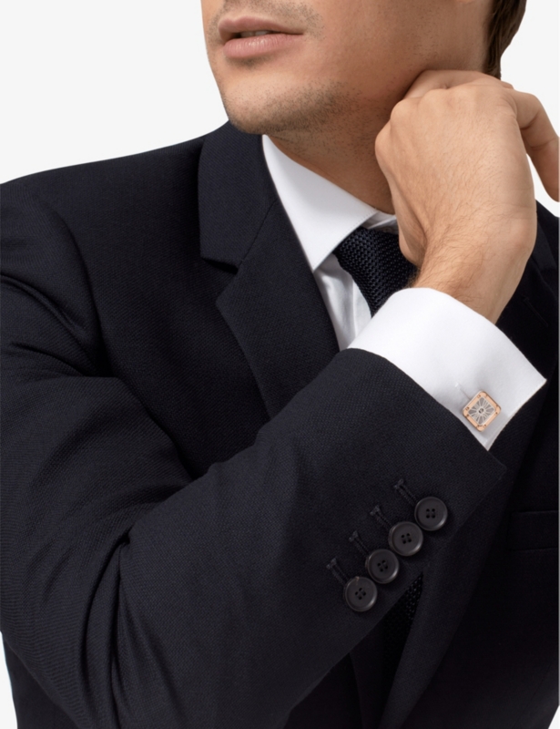 Santos de Cartier yellow-gold and sterling silver cufflinks