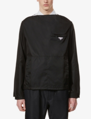 Prada - Boat-neck Brand-patch Recycled-nylon Blouson Jacket 