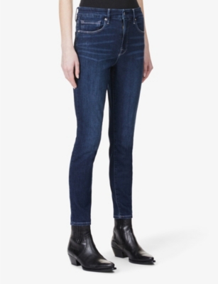 Good American Womens Blue260 Good Legs Skinny High-rise Stretch-denim Jeans