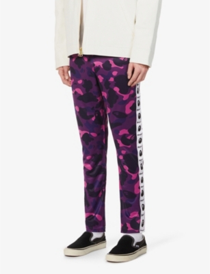 purple jogging bottoms