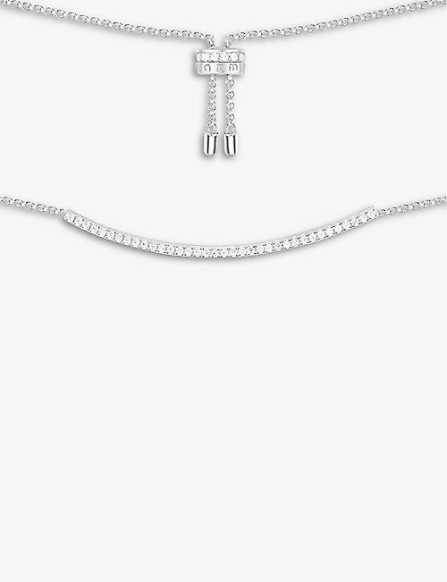 APM MONACO: Croissette sterling silver necklace