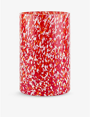 ITALY 的惟妙故事：Macchia Murano 玻璃花瓶 20 厘米