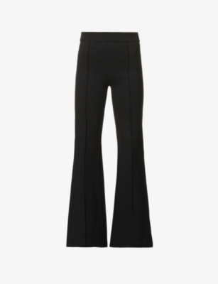 SPANX: Flared high-rise stretch-woven trousers