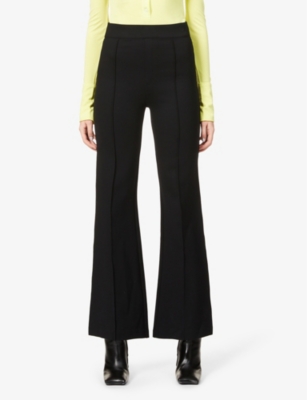 SPANX - Flared high-rise stretch-woven trousers