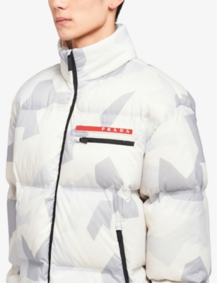 prada linea rossa down jacket