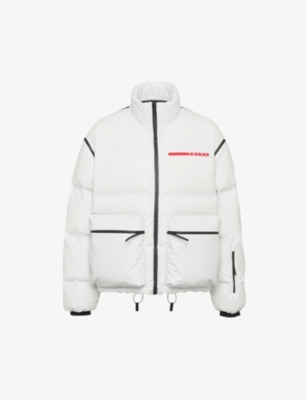 Prada linea rossa down on sale jacket