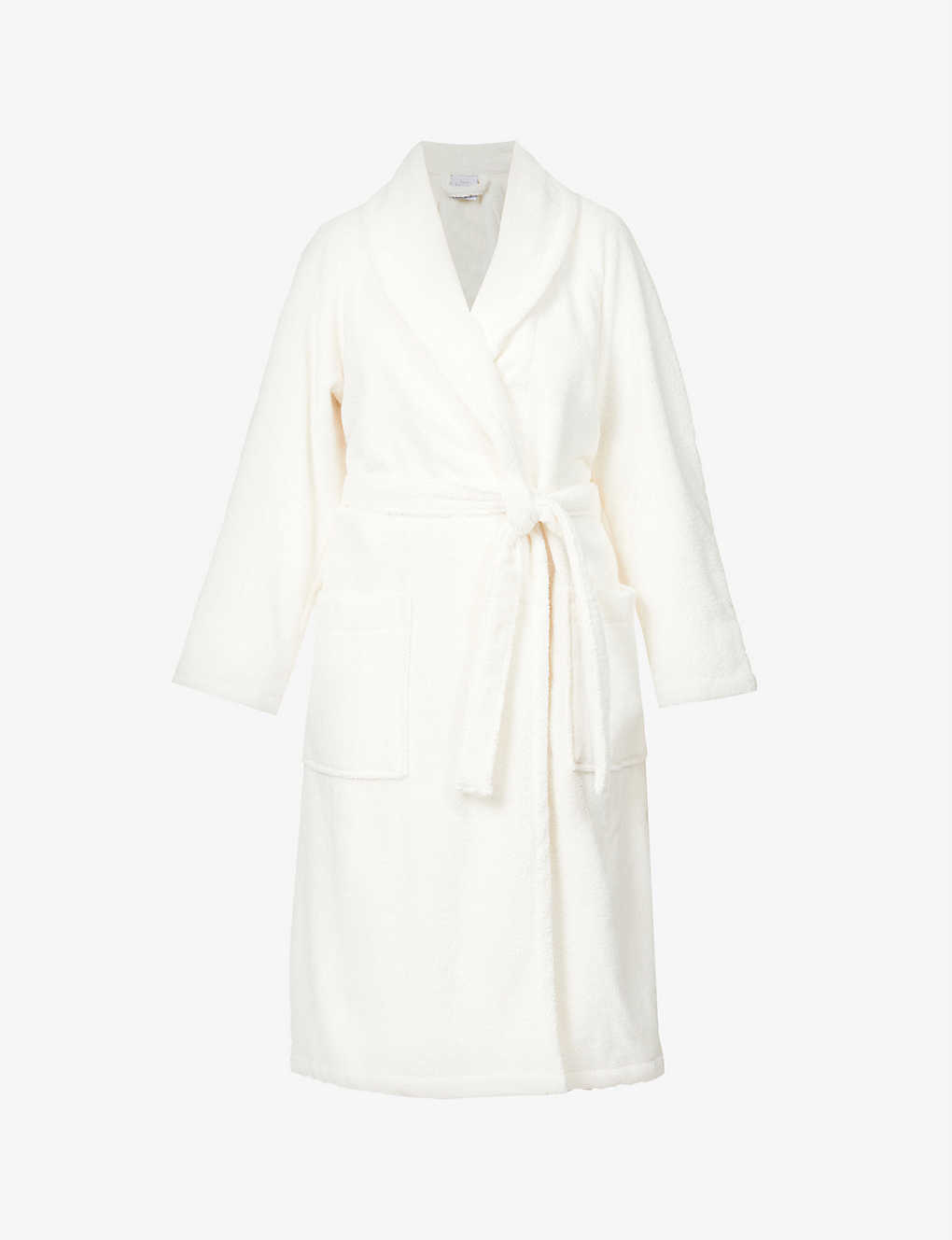 Yves Delorme Men's Nacre Étoile Self-tie Cotton-blend Robe In Cream