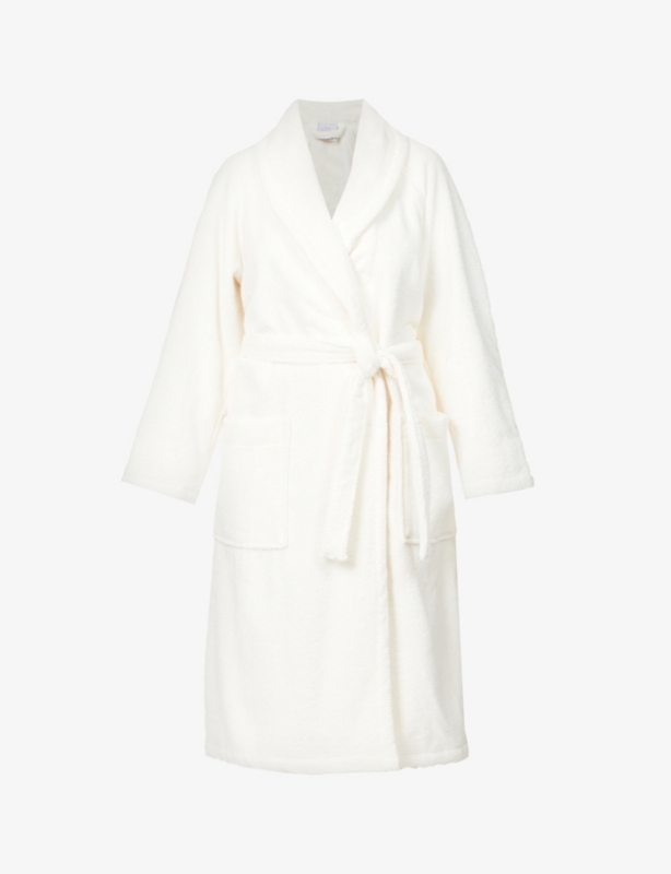 Étoile self-tie cotton-blend robe