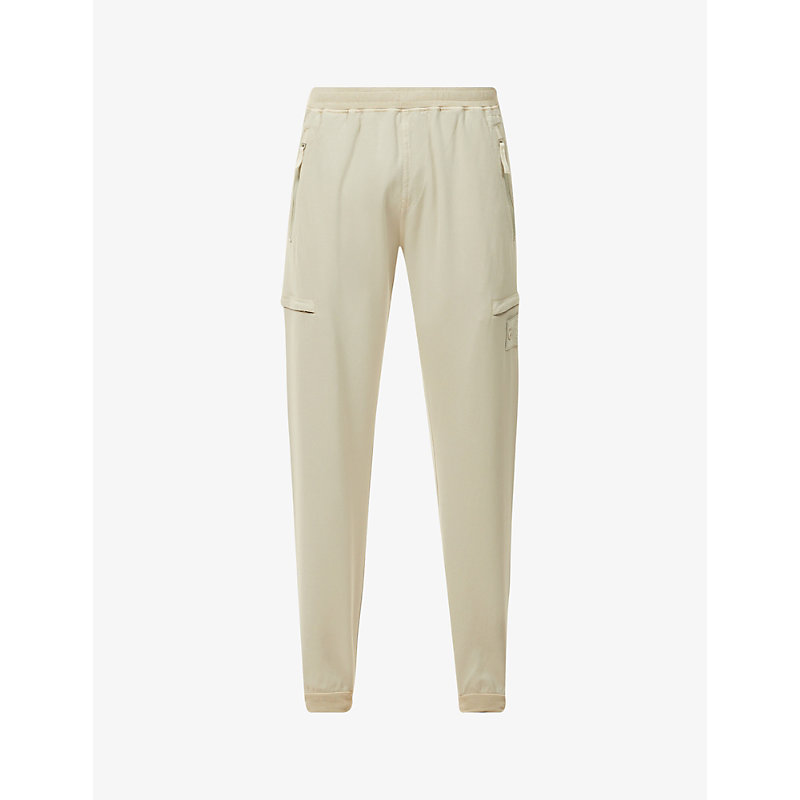 Stone Island Brand-patch Tapered Stretch-cotton Jogging Bottoms