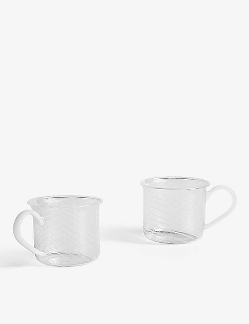 HAY: Borosilicate glass cup set of two
