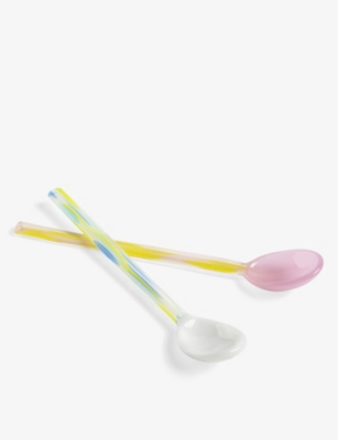 HAY HAY GLASS SPOONS SET OF TWO,43764414