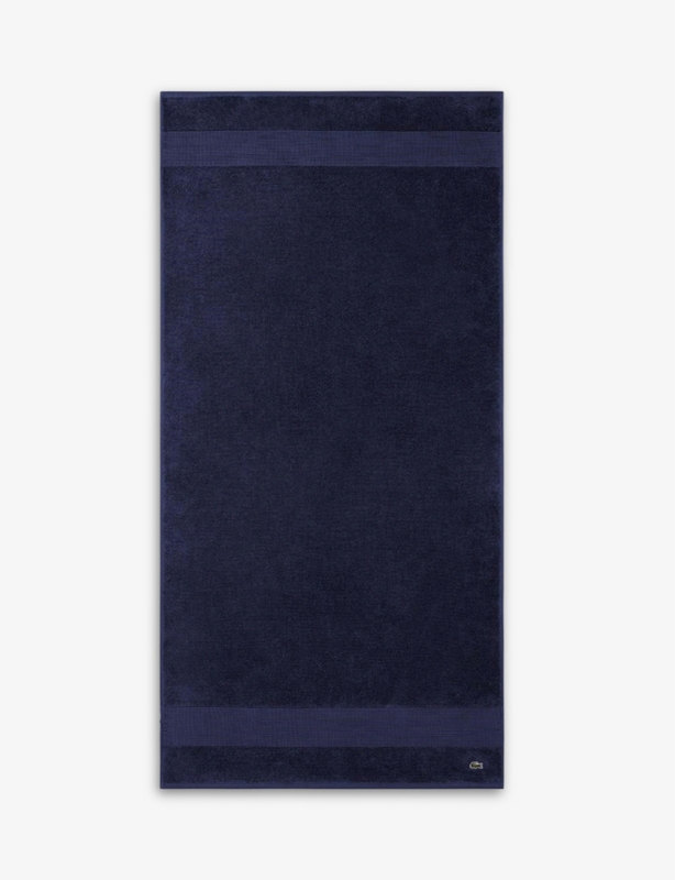 Le Croco logo-embroidered organic cotton bath towel 70cm x 140cm