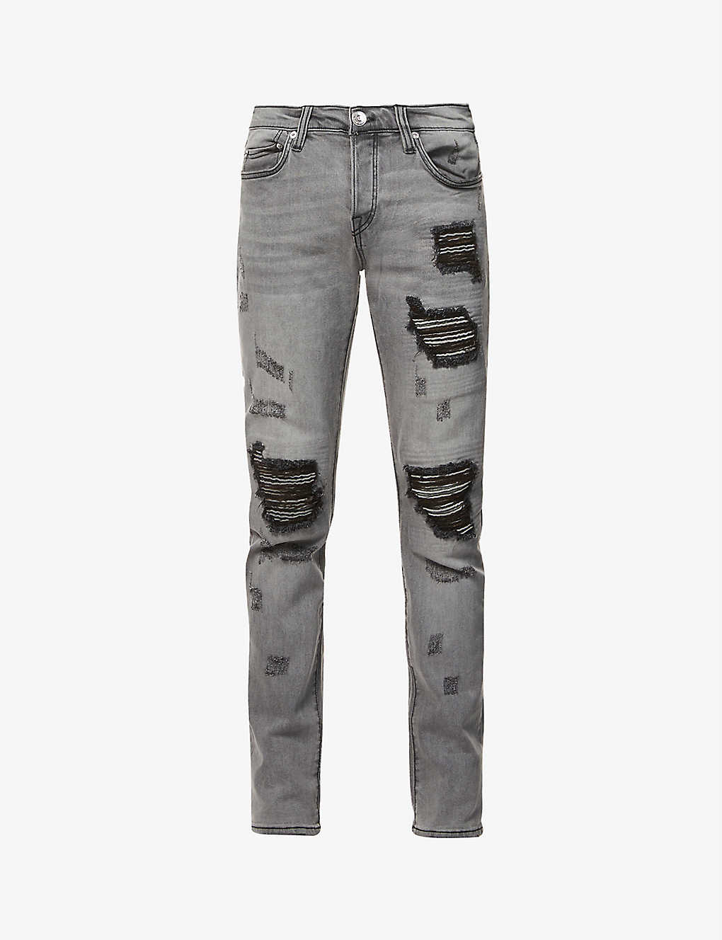 Shop True Religion Men's Washed Black Tr Rocco Skinny Jeans