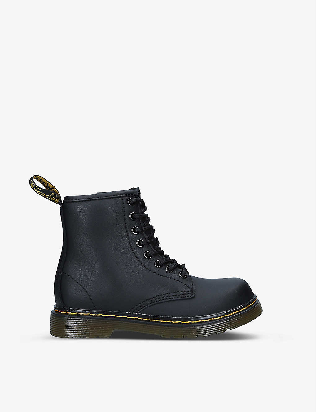 Shop Dr. Martens' 1460 Lace-up Leather Ankle Boots 6-9 Years In Black
