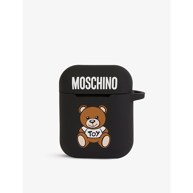 Moschino Teddy Toy Airpods Case In Black