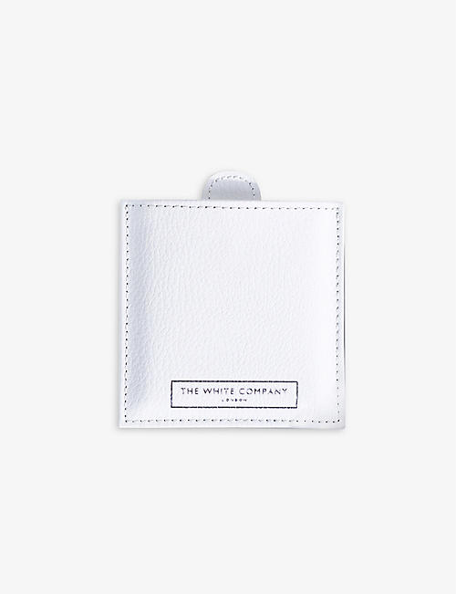 THE WHITE COMPANY: Compact bonded-leather mirror