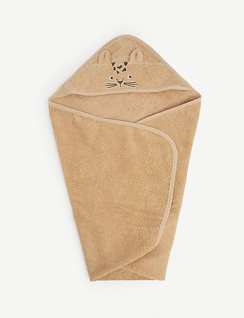 LIEWOOD: Hooded cat cotton towel