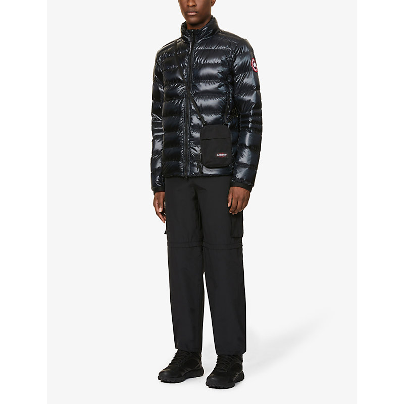 Shop Canada Goose Crofton Quilted Recycled-nylon Jacket In Black
