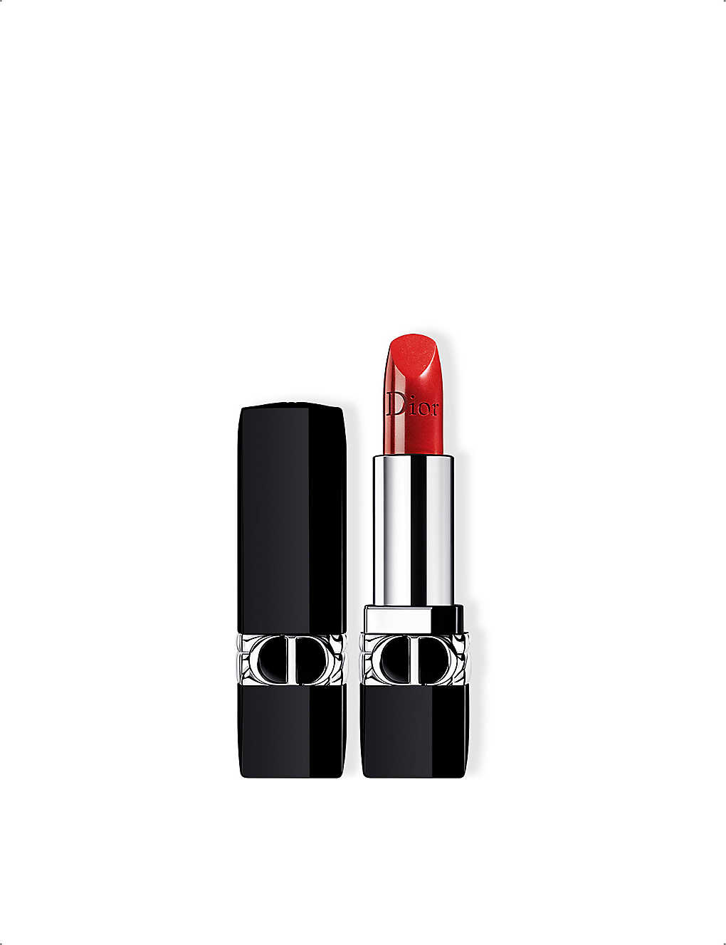 Dior Rouge  Satin Metallic Refillable Lipstick 3.5g In 999
