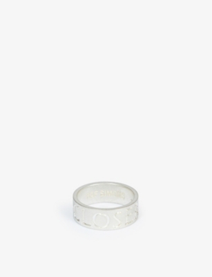 RAF SIMONS Raf Simons Archive Redux Closer engraved silver ring Selfridges