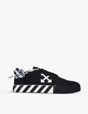 vulc canvas trainers off white