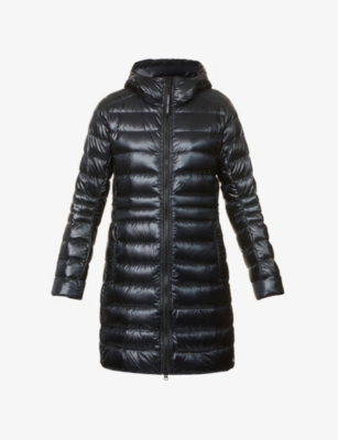 Shop Canada Goose Cypress Hooded Shell-down Jacket In Black