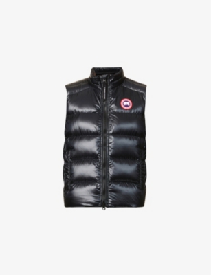 Shop Canada Goose Women's Black Cypress Padded Recycled Nylon-down Gilet