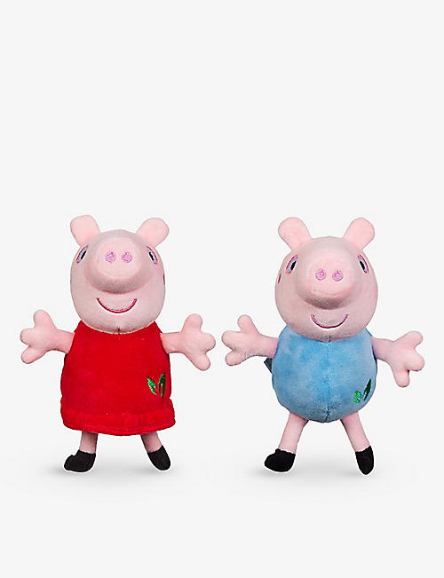 PEPPA PIG: Peppa Pig recycled-fibre assorted soft toys