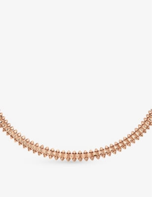 Shop Cartier Womens Rose Gold Clash De Supple Medium 18ct Rose-gold Necklace
