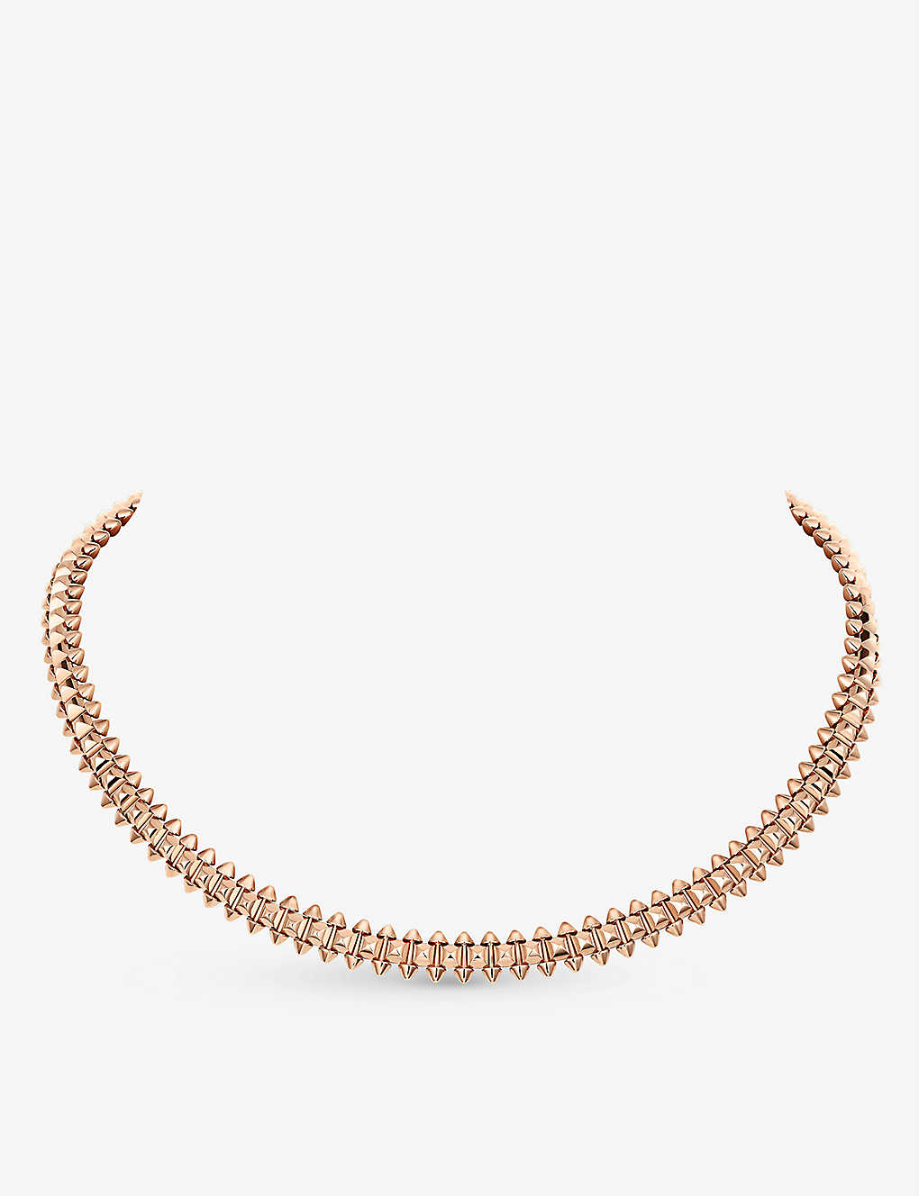 Cartier Womens Rose Gold Clash De Supple Medium 18ct Rose-gold Necklace